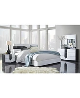 Wooden Two-Drawer Nightstand with Elegant Storage