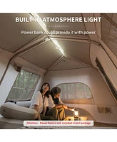 Naturehike Village Camping Tent,4/6/8 Person Tents for Camping, 60S Easy Setup Instant Tent for Family Camping