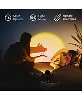 Pursonic Sunset Projector Table Lamp & Essential Oil Aroma Diffuser Bundle