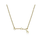 Bling Jewelry Delicate Celestial Astrology Zodiac Aries Constellation Stars Necklace Gold Plated Sterling Silver