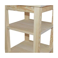 Solid Wood Nightstand for Bedroom Storage and Bedside Organization