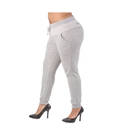 Plus French Terry Drawstring Jogger Pants