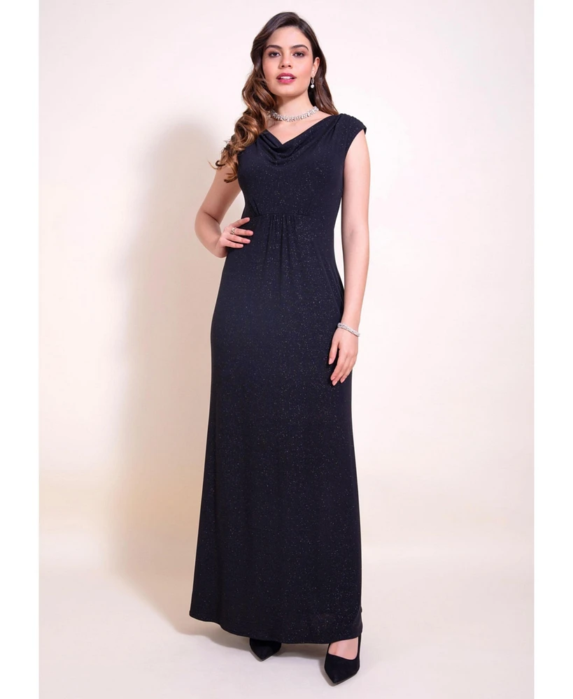 Alie Street London Women's Cruise Cowl Neck Maxi Dress