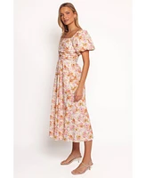 Petal and Pup Women's Clo Puff Sleeve Midi Dress
