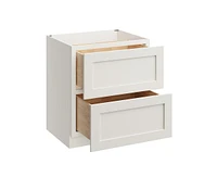Casainc W30" X H34.5" D24" Kitchen Cabinet Floor Base With 2 Drawers