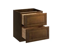 Casainc W30" X H34.5" D24" Kitchen Cabinet Floor Base With 2 Drawers