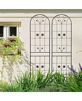 2-Pack 86.7" Metal Garden Trellis - Climbing Plant Support