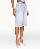 Avec Les Filles Women's Raw Waist Shorts