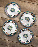 Euro Ceramica Zanzibar Appetizer Plates, Set of 4