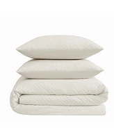 Brooklyn Loom Woven Texture 3-Pc. Comforter Set