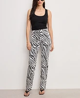 Good American Women's Zebra Icon Straight Jeans