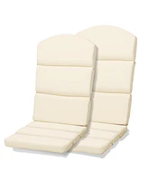 Aoodor Patio Chair Cushions for Adirondack Chairs, High-Back Design, 52"x20"x2.5" Olefin Fabric Slipcovers with Ties, Outdoor Furni