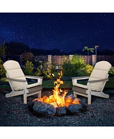 Aoodor Patio Chair Cushions for Adirondack Chairs, High-Back Design, 52"x20"x2.5" Olefin Fabric Slipcovers with Ties, Outdoor Furni