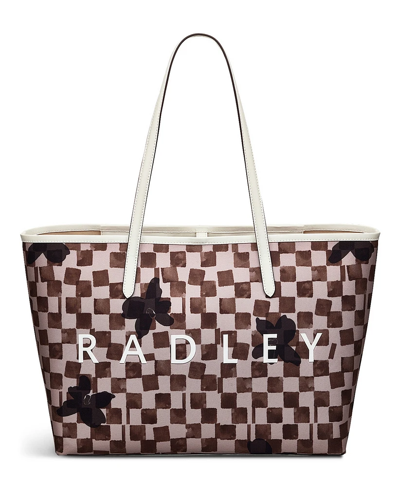 Radley London Southwell Gardens Check Open Top Tote Bag