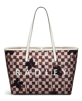 Radley London Southwell Gardens Check Open Top Tote Bag