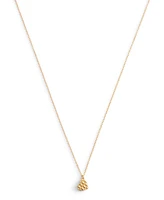 Coach Signature Quilted Heart Pendant Necklace