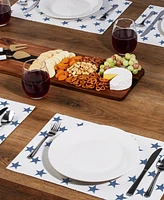 CounterArt Denim Stars Premier Fabric Placemats, Set of 4