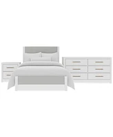 Catriona 3pc Bedroom Set (Full Upholstered Bed, Dresser & 2-Drawer Nightstand), Created for Macy's