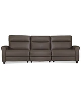 Thandler Zero Gravity Leather Sectional Collection Created For Macys
