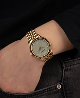 Balmain Women's Swiss Beleganza Diamond (1/20 ct. t.w.) Gold Pvd Stainless Steel Bracelet Watch 32mm