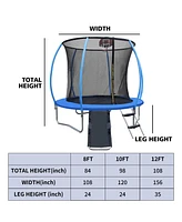 12FT Trampoline with Enclosure