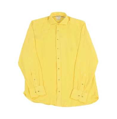Luchiano Visconti Men's Leo Highlighter Linen shirt