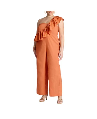 Eloquii Plus Ruffle Jumpsuit