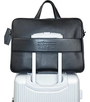 The Hey Handsome 18in Pebble Grain Genuine Leather Briefcase