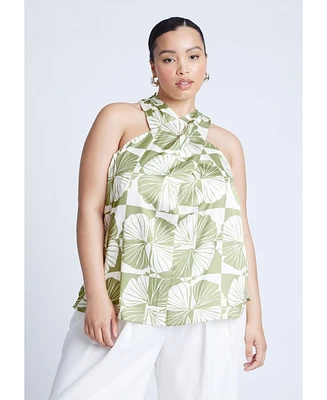 Eloquii Plus Halter Neck Top