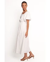 Petal and Pup Women's Clo Puff Sleeve Midi Dress