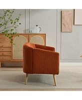 Modern Corduroy Loveseat Sofa, 2-Seater for Small Spaces