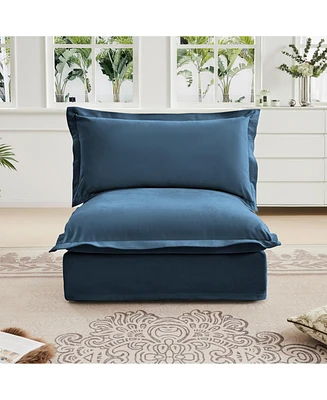 Koala Armless Sofa - Blue