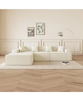 Modern L-Shaped Sectional Sofa with Reversible Chaise