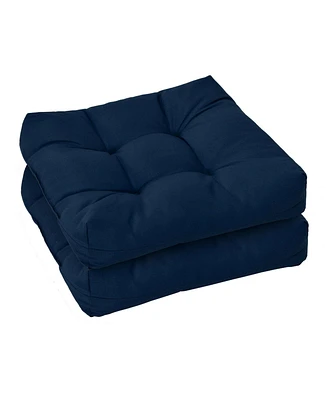 21 Inch x 21 Inch Patio Chair Seat Cushion Pads for Indoor and Outdoor