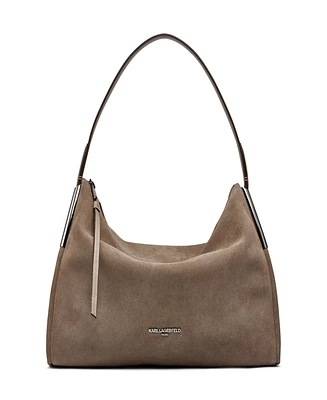 Karl Lagerfeld Paris Valerie Suede Hobo