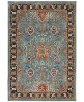 Karastan Spice Market Deir Aquamarine 3'5" x 5'5" Area Rug