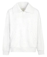 Lovall Women's All Szn Oversized 1/4 Zip Sweatshirt