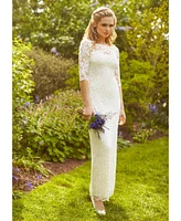 Alie Street London Women's Lila 3/4 Sleeve Lace Bridal Gown