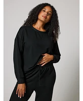 Lovall Women's Luxe Lounge Tall Jogger + Sweatshirt Set