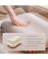 Naturehike Inflatable Camping Pillow - Portable 3D Comfortable Silent Sponge Pillow - Perfect for Camping and Travel (Khaki)