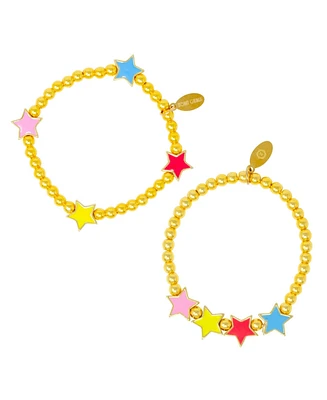 Zomi Gems Girls Rainbow Stars Stretchy Bead Bracelets
