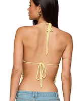 Edikted Women's Miel Crochet Backless Halter Top