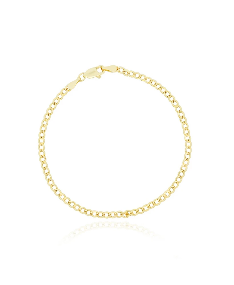 The Lovery Curb Chain Bracelet 2.5 millimeters 6.5 inches