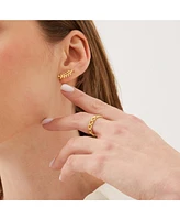 Spero London Sterling Silver Chain Ring