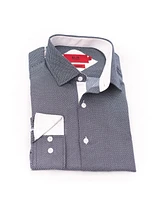 Elie Balleh Little Boys Black Button-Down Slim Fit Shirt