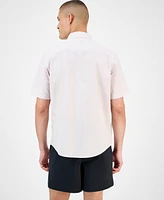 Alfani Men's Pacco Short Sleeve Striped Button-Front Shirt, Exclusively at Macy's