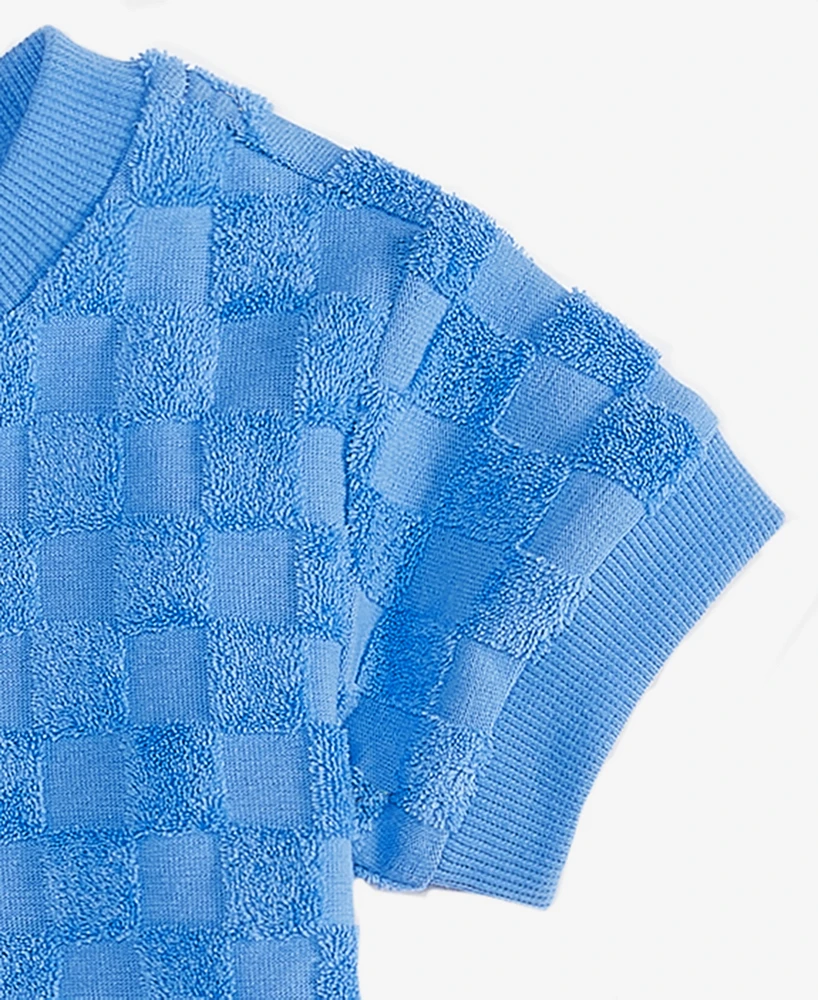 First Impressions Baby Boys Checkered Terry T-Shirt & Shorts, Exclusively at Macy's