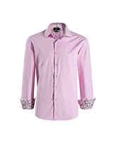 Elie Balleh Big Boys Slim Fit Jacquard Dot Shirt