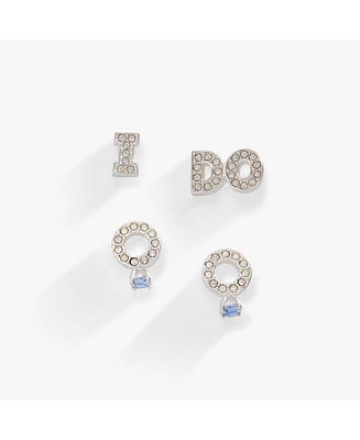 Bridal I Do Duo Stud Earring Set