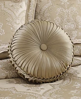 J Queen New York Sondra Tufted Decorative Pillow, 15" Round